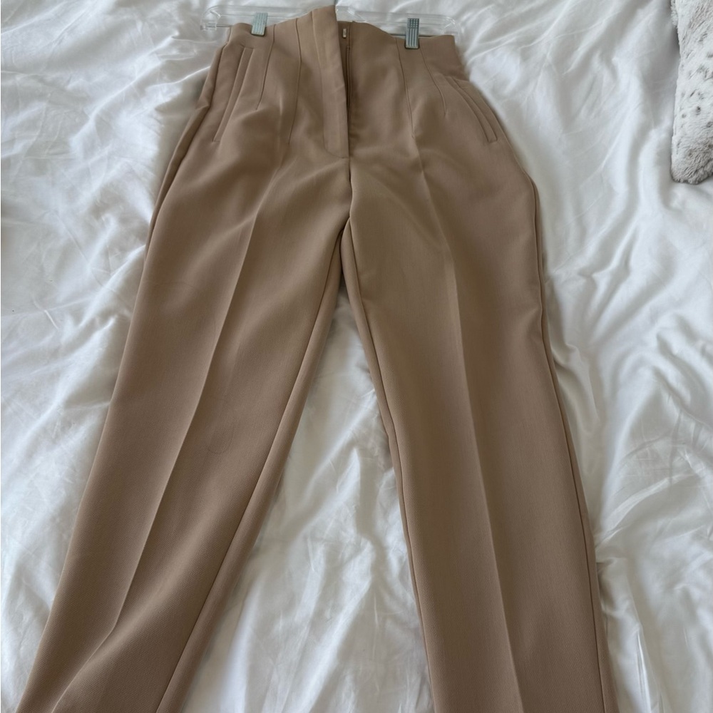 Tan Zara trousers size small high rise